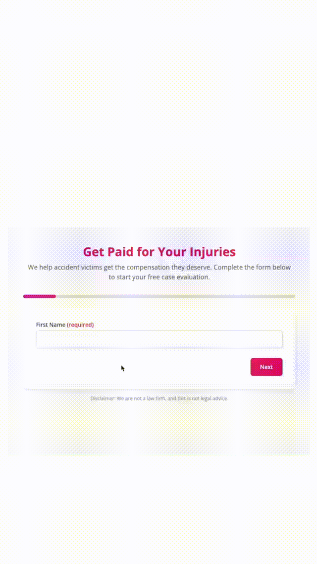 A walkthrough of the Injurly.ai application